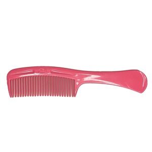 Vintage Goody Wide Tooth Hair Comb Detangler Pink Handle Comb 6.5" 1980s Retro